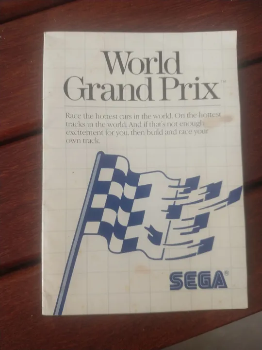 Manual do Jogo World Grand Prix Sega