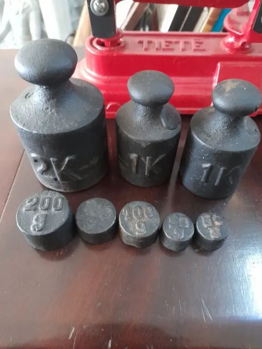 Balança  Antiga de Ferro Fundido 5 kgs - Foto 6