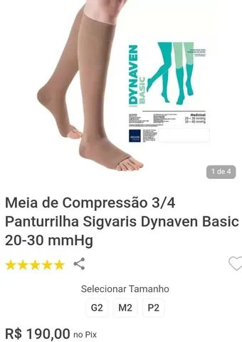 MEIA DE COMPRESSÃO 3/4 SIGVARIS BASIC TAM G2