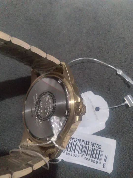 -Relógio Masculino (Dourado) - Foto 3