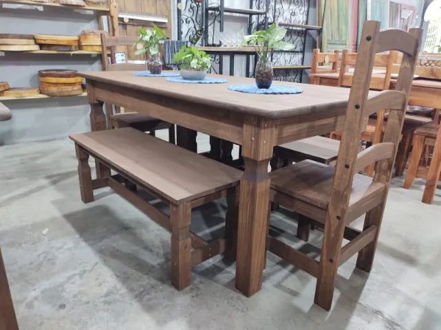 Mesa de Madeira Maciça  - Foto 5