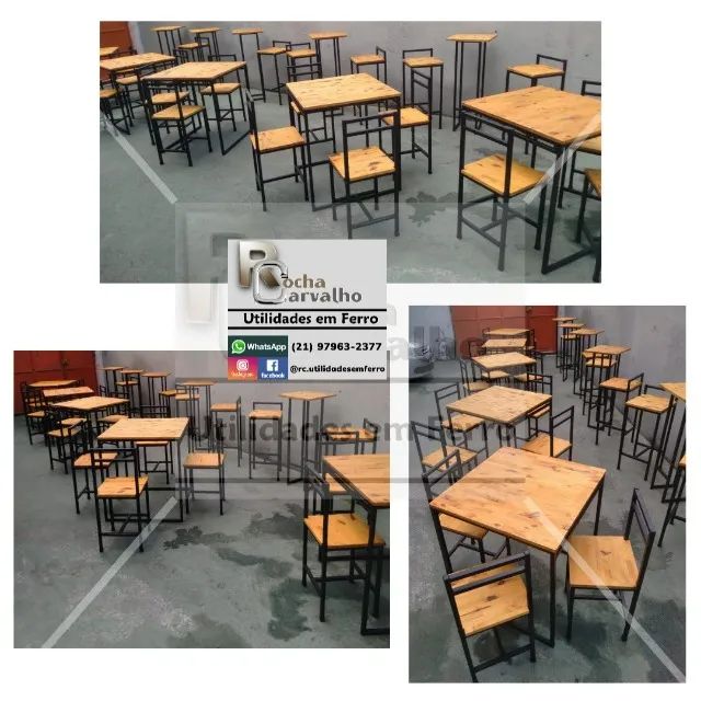 Kit Mesa 60x60 e 4 Cadeiras. Sob Encomenda.  - Foto 3