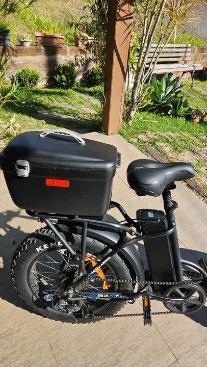 Bicicleta Elétrica Gorilla Swell 350W Dobrável com Farol LED e acessórios adicionais - Foto 4