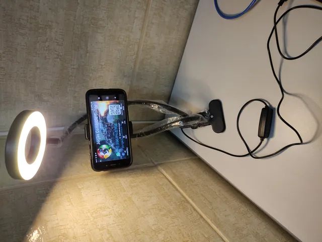 Luminária USB de Garra para Mesa Streaming LED 