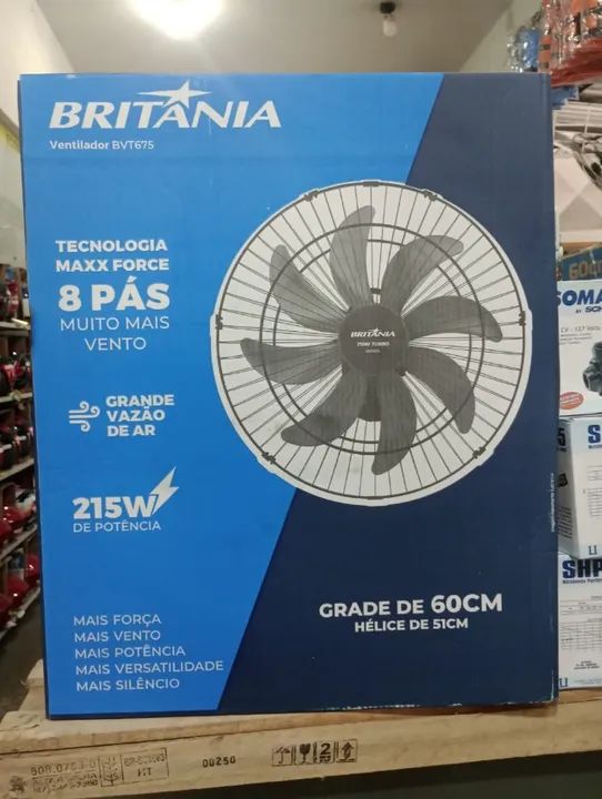 ventilador britania 8 helices 127v 215w