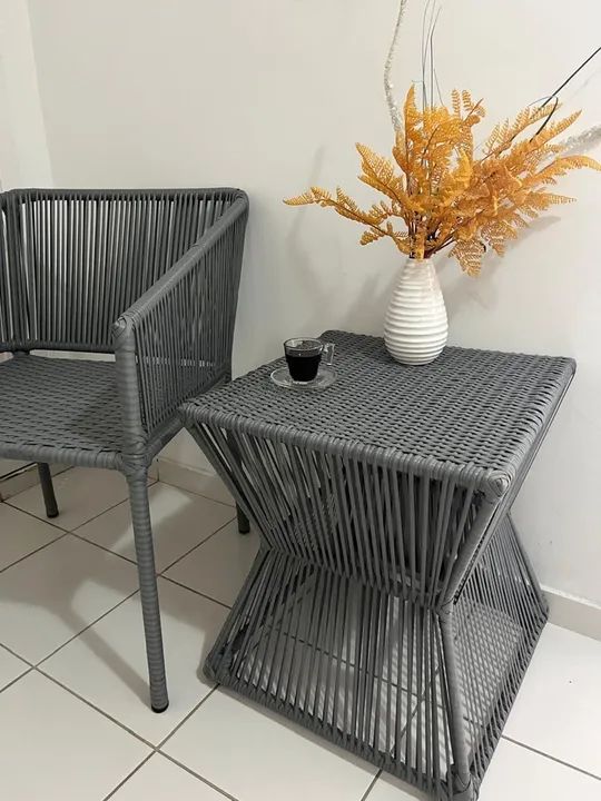 Cadeira com mesa em alumínio  - Foto 2