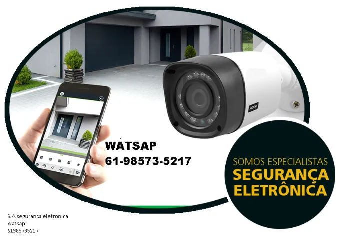 camera de segurança alarme cerca eletrica portão eletronico vendas instalações