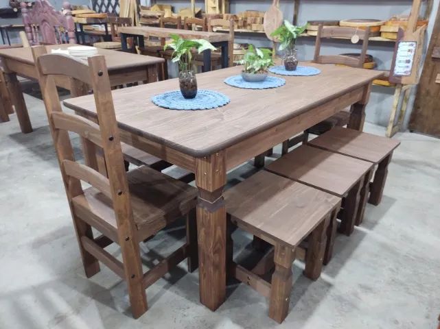 Mesa de Madeira Maciça  - Foto 4