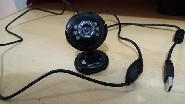 Webcam multilaser nova sem Uso 720 megapixels,leve,preta,com copia nota de compra ,usb . - Foto 2