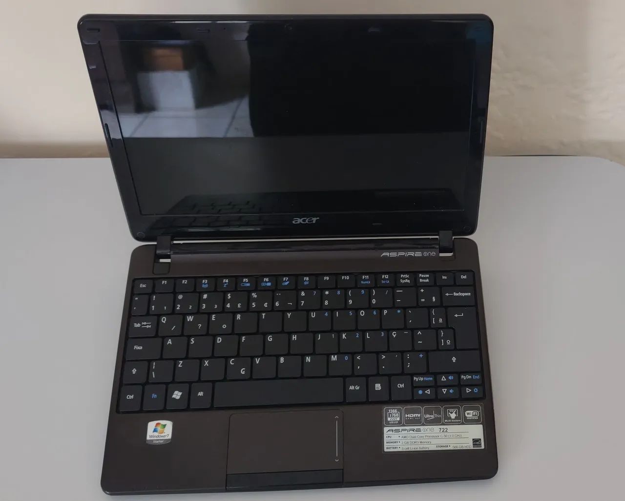 acer aspire one 722