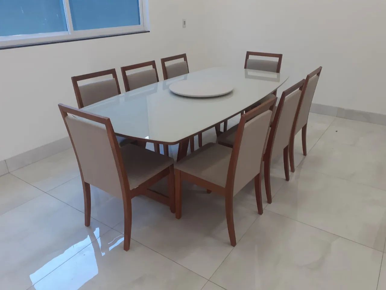 Mesa toda de madeira pronta entrega nova  - Foto 2