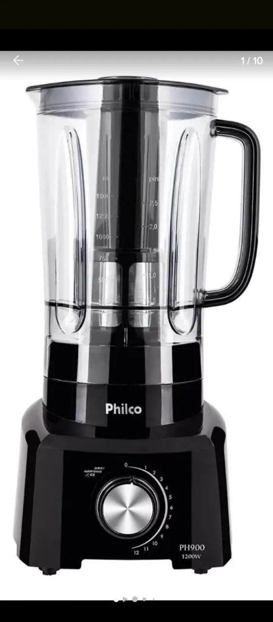 Liquidificador turbo Philco PH900 1200W barato - Potência e Design