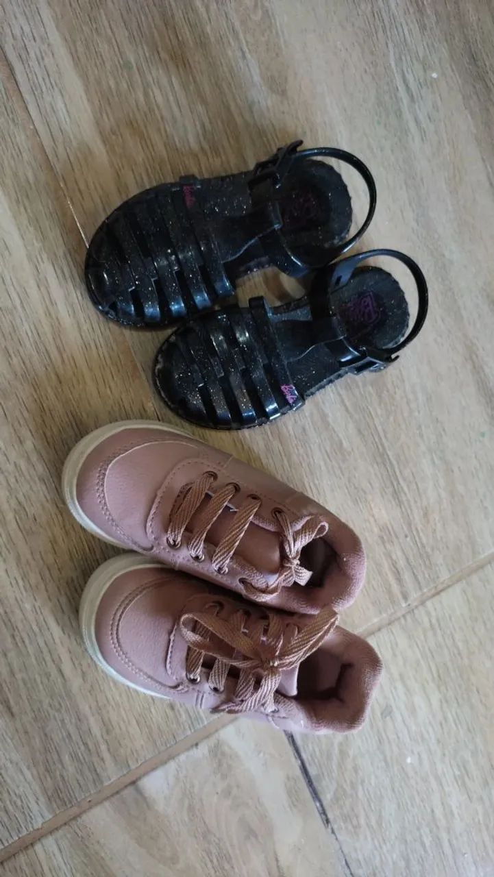 sapatos infantis por 40 reais, tamanho 25 Calçados Infantis