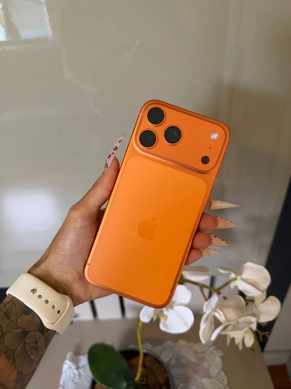 iPhone 17 Pro Max Titânio Laranja Garantia Apple - Foto 2