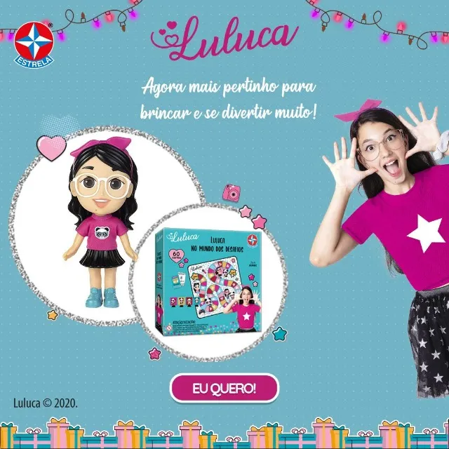 Boneca Luluca Youtuber 20cm - Estrela