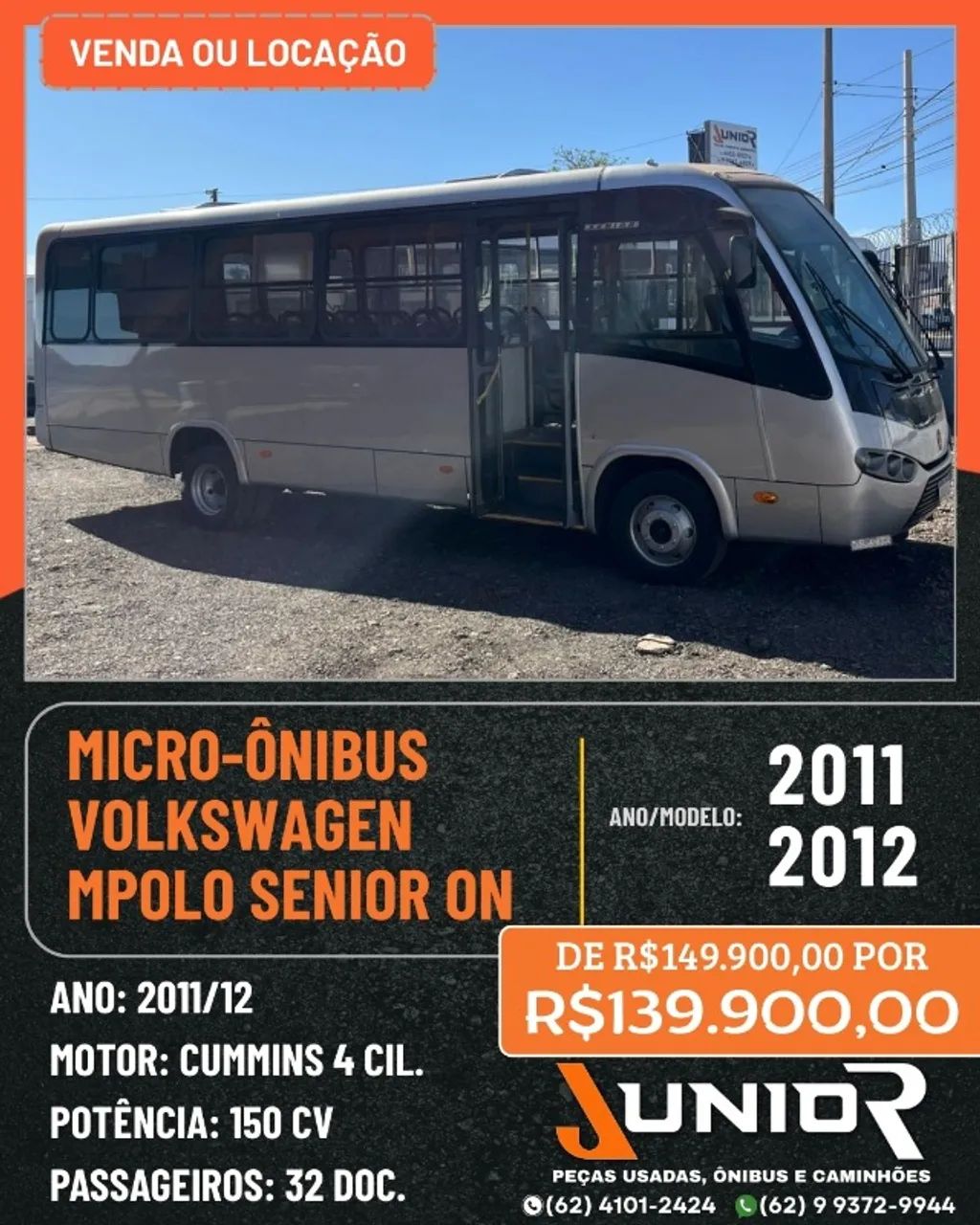 Micro-Ônibus Volkswagen Marcopolo Senior ON 2011/12