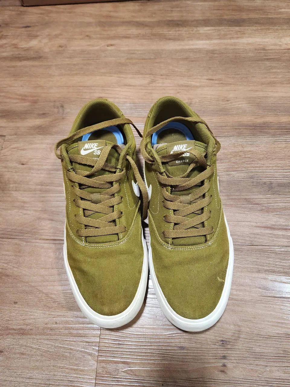 Tênis Nike SB Charge Canvas Oliva Tamanho 42 - Foto 4