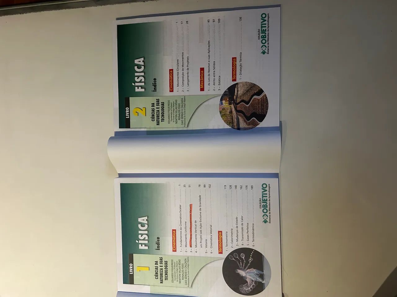 livro didático física  coleção objetivo  2024 4/4