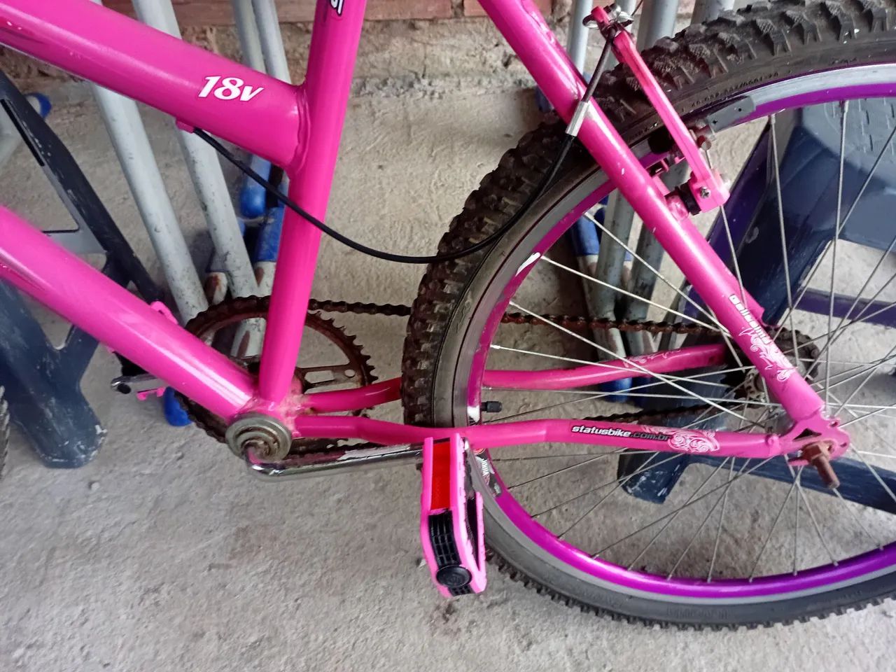 ? Vendo Bicicleta Média Rosa em itabuna? <br> - Foto 6