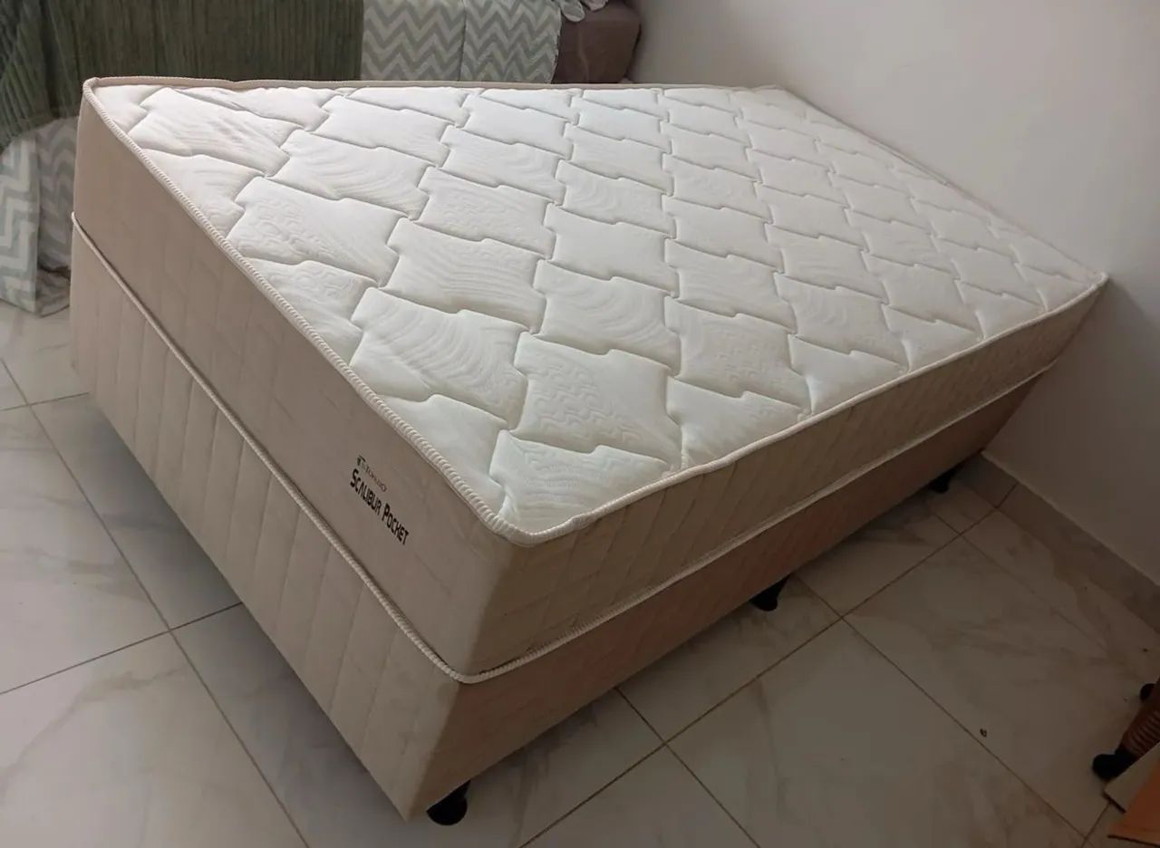 Cama Box Casal Molas Ensacadas - Conforto e Qualidade - Foto 2