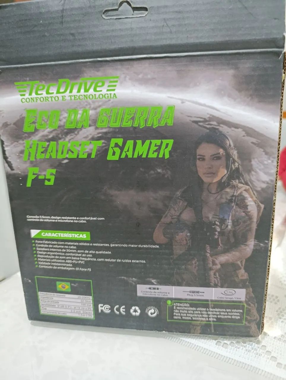 Headset Gamer F-5 Camuflado - Foto 3
