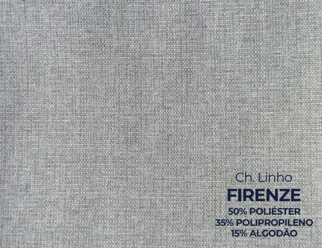 Novidade em estoque!! Sofá com Chaise Ref.825 2,90 m Chenile Linho Cinza Firenze - Foto 4