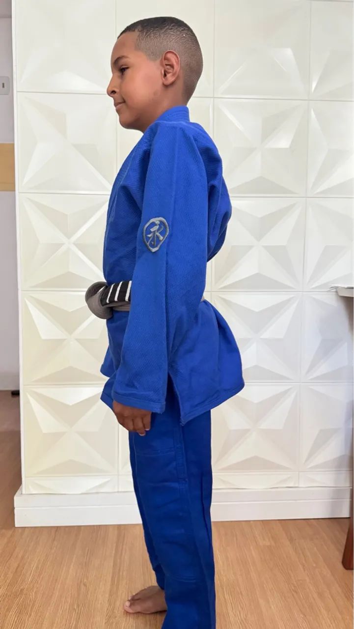 Kimono Marca Keiko Trançado Azul - Foto 2