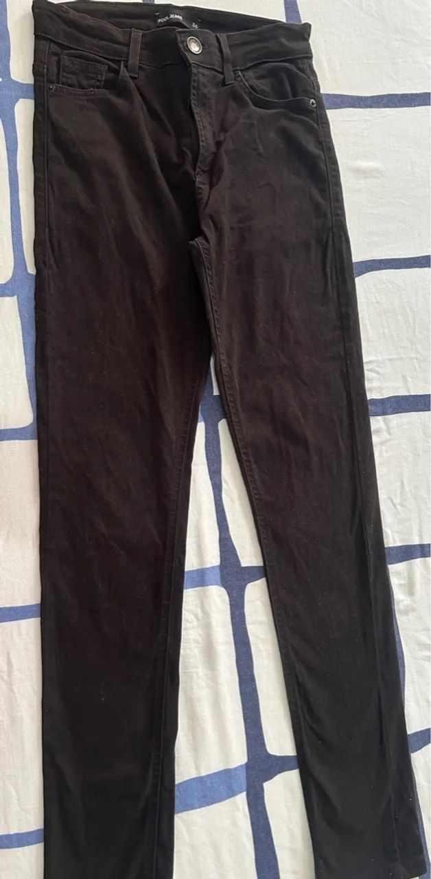 Calça Jeans Preta - Tamanho 36 - Foto 4