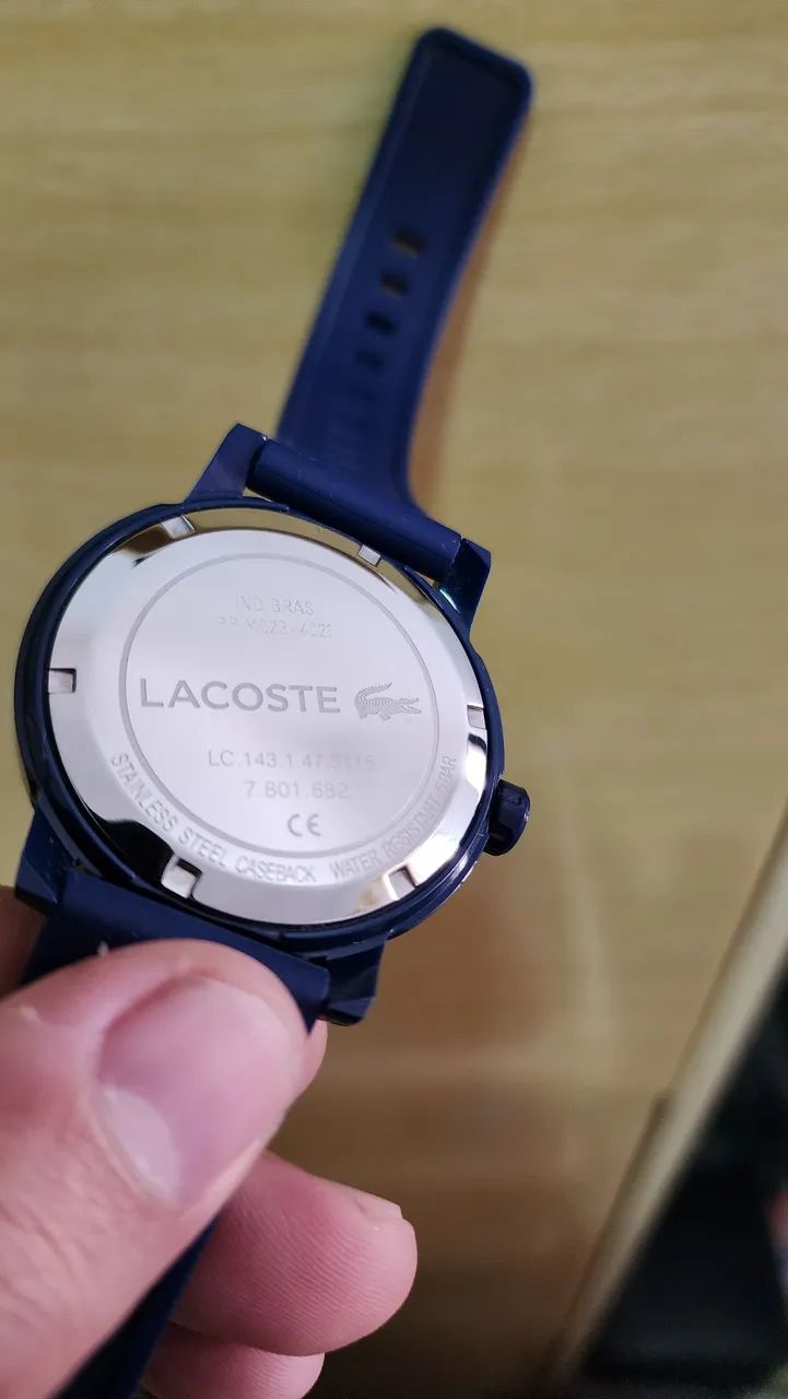 Relógio Lacoste Azul Marinho seminovo - Foto 5