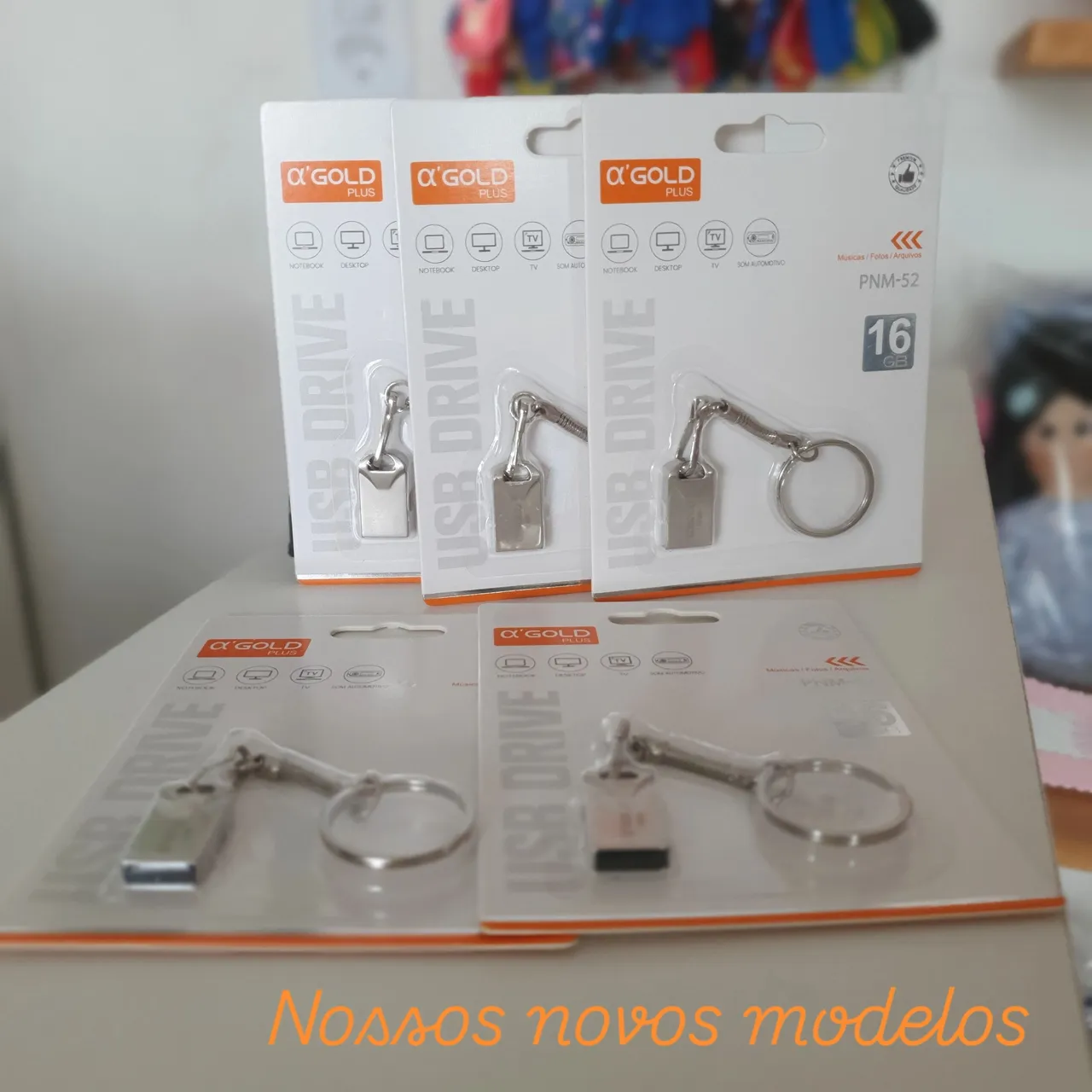 Pen-drive Drive 16GB com chaveiro - O'Gold Plus
