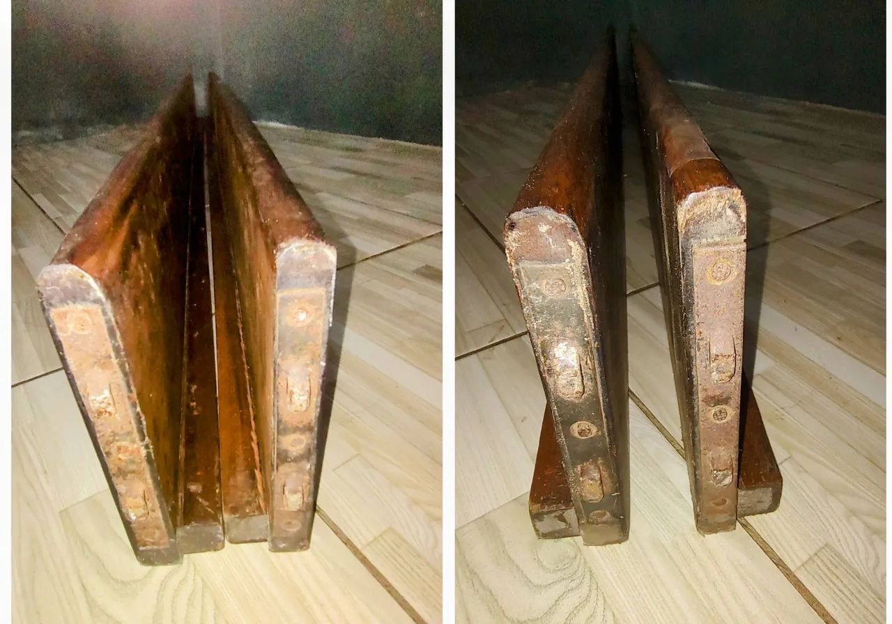 Cama de casal ANTIGA em Imbuia maciça, da Década 1940 SEM estrado - Foto 6