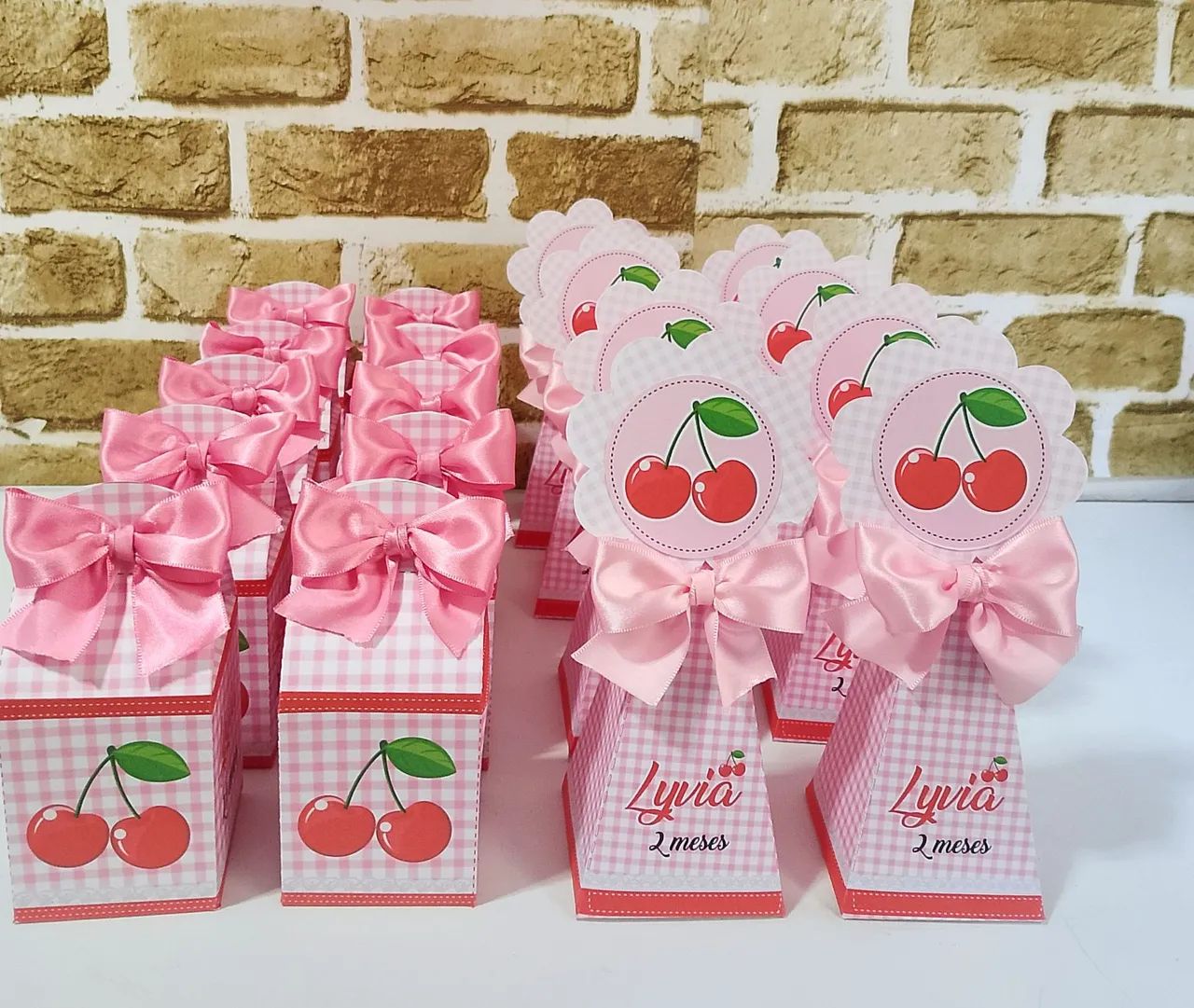 Caixinhas Personalizadas Tema Cerejinha 