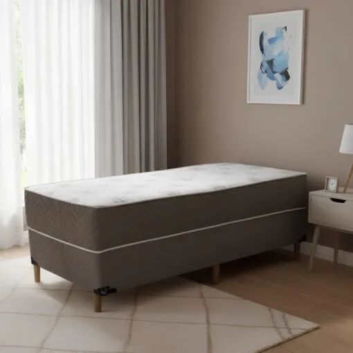 Em estoque! Cama Box Solteiro Molas Bonnel D28