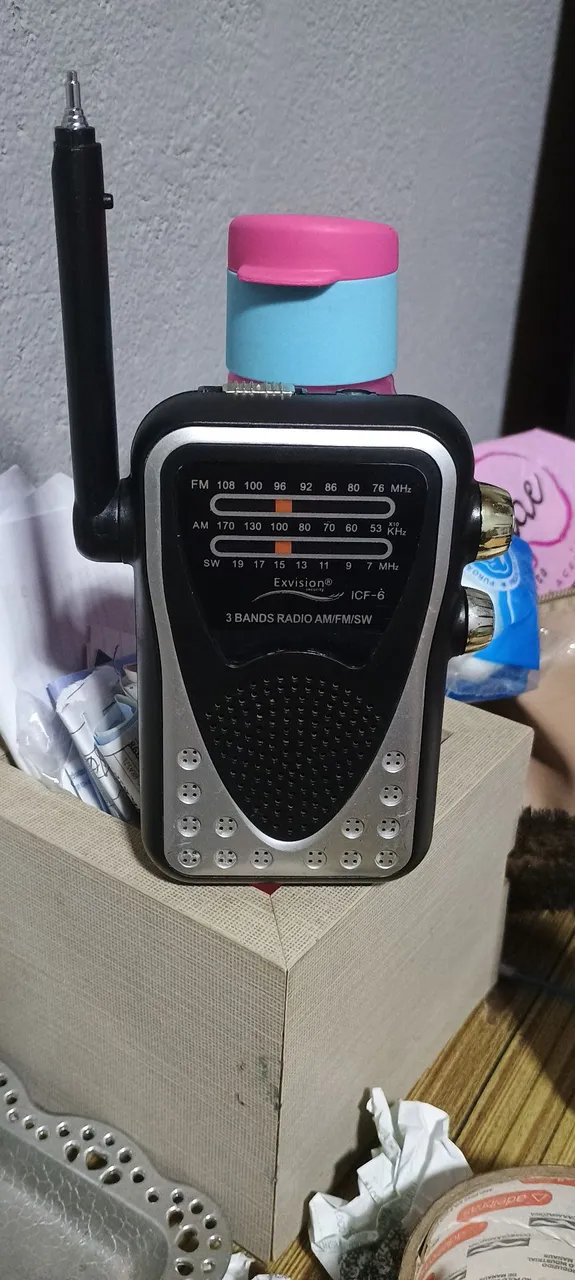 Rádio AM/FM/SW Exvision ICF-6