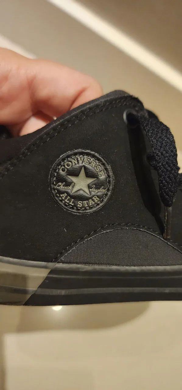 Tênis Converse Infantil Preto All Star Converse - Foto 4