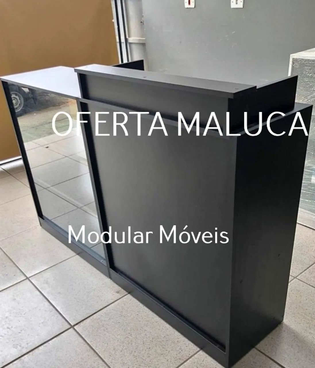 BALCÃO CAIXA BALCÃO VITRINE E 2 ESTANTES PRATELEIRA - Foto 3