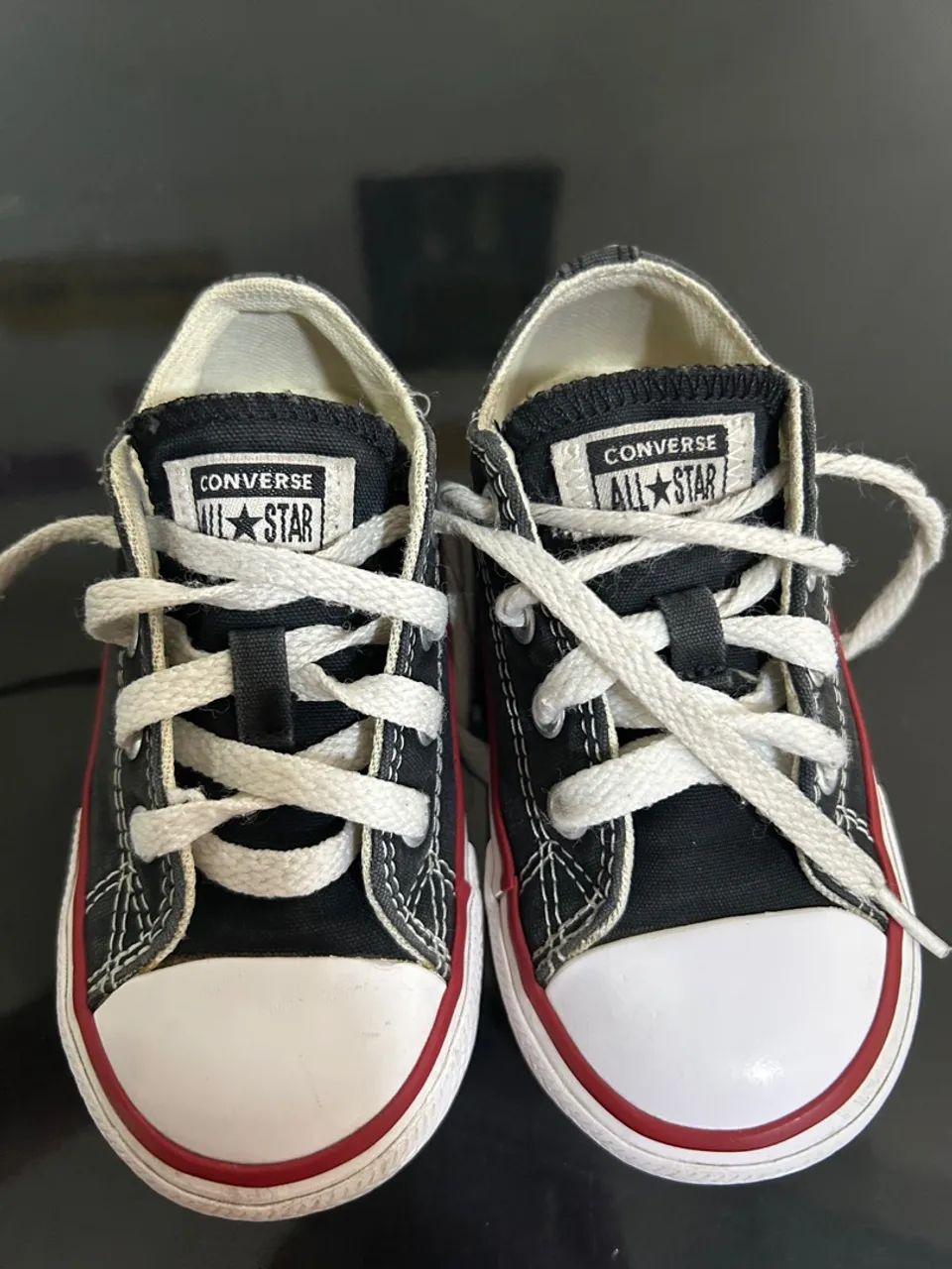 Tênis Converse Infantil Preto - Tamanho 20 - Foto 4