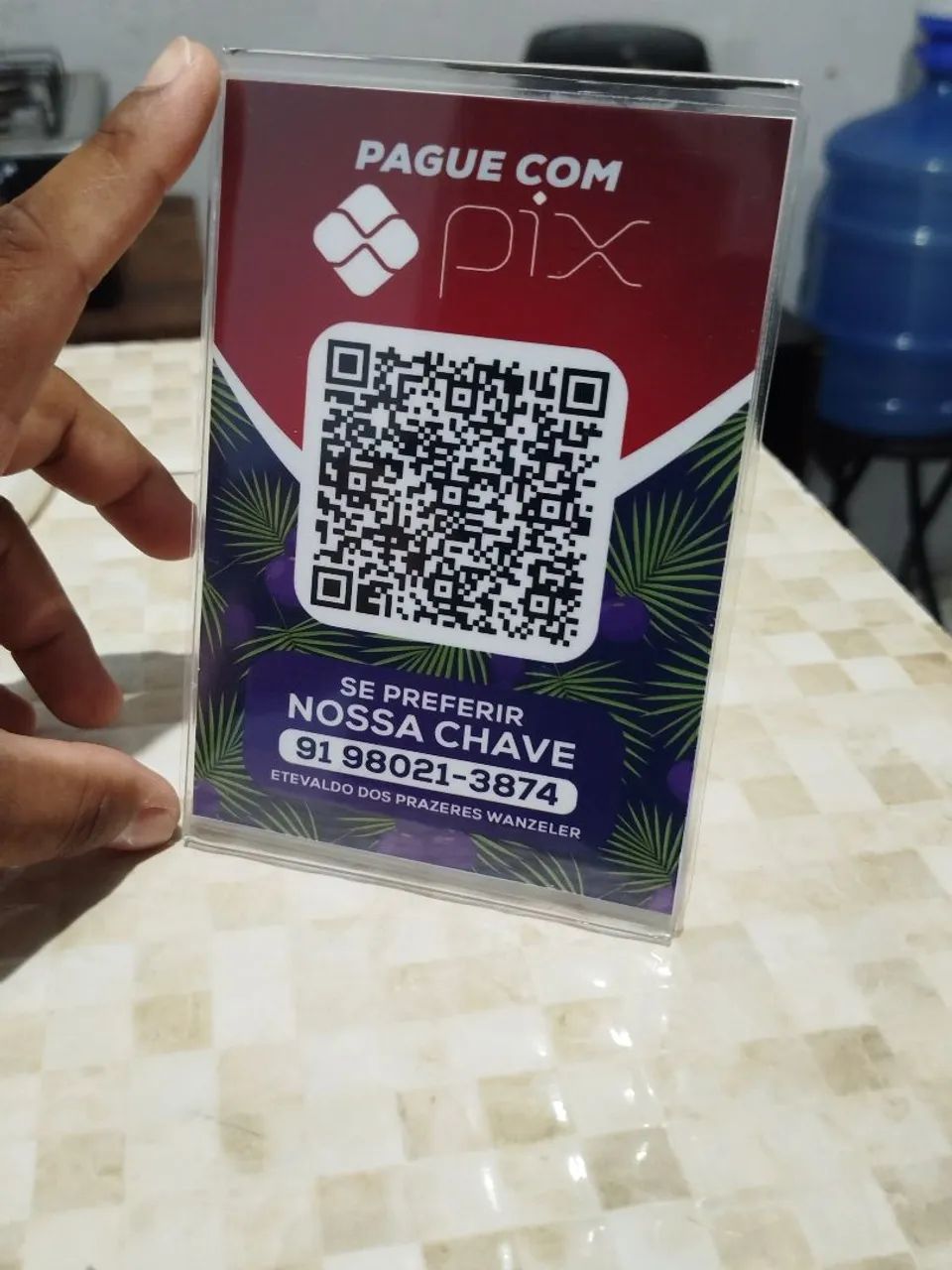 Plaquinha Pix (acrílico) - Foto 6