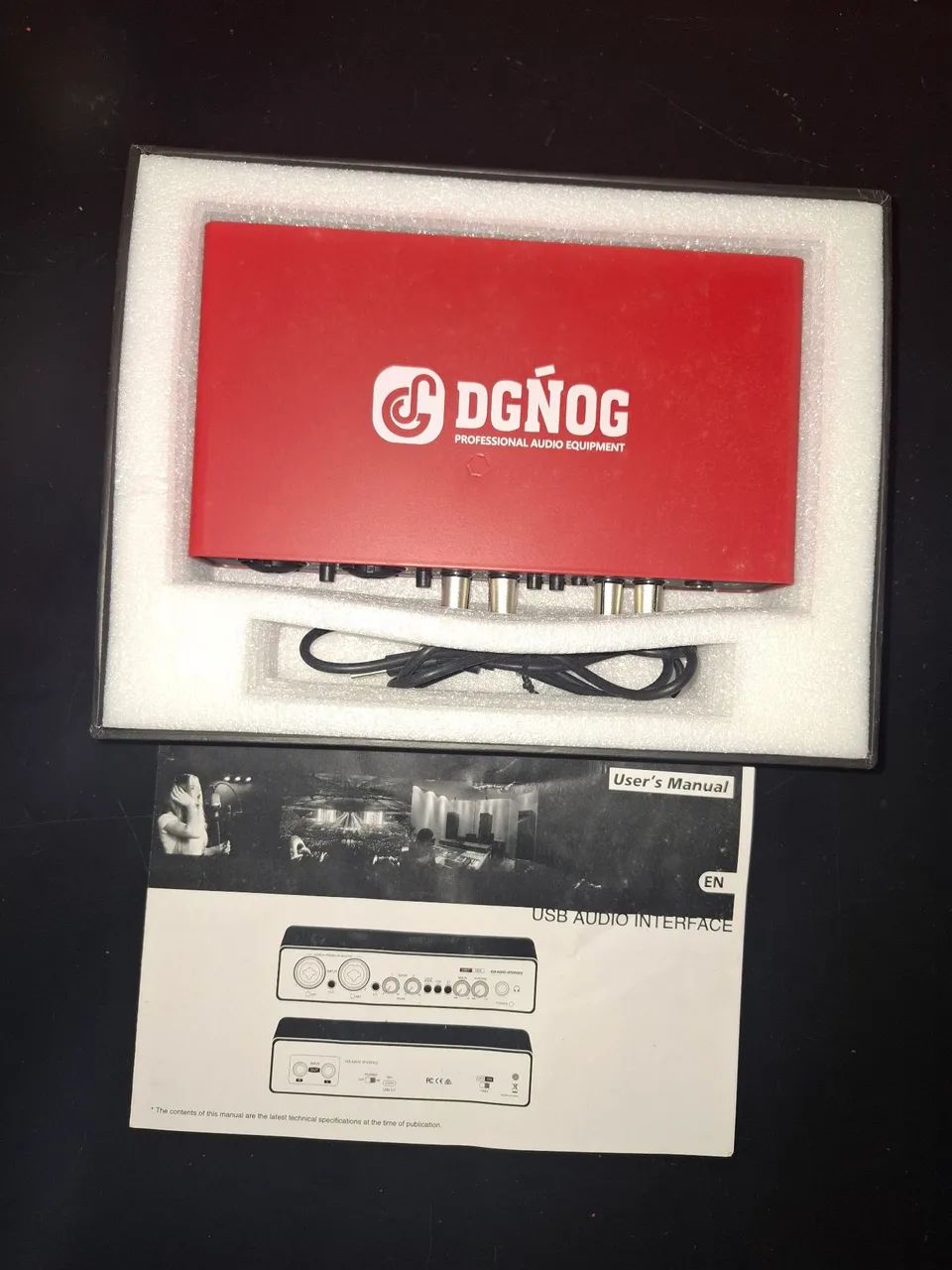 Interface de áudio da DGNOG equipamento profissional de áudio 