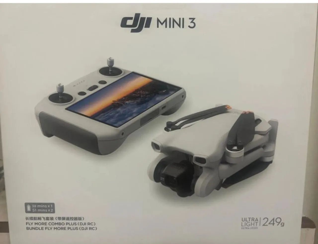Drone DJI Mini 3 Fly More Combo controle de tela - Novo e Lacrado 