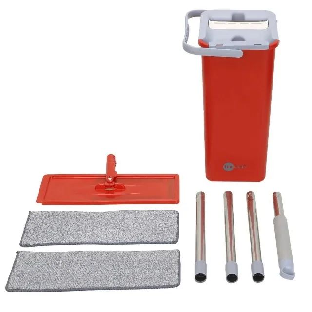 Conjunto MOP para Limpeza Cinza/Vermelho - Fun Clean (NOVO) caixa  - Foto 6