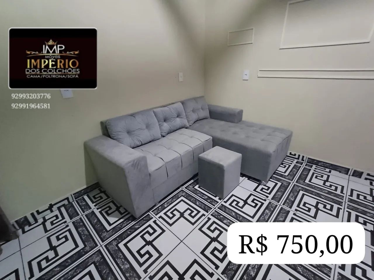 Sofá Cheyese 3 Lugares  - Foto 2