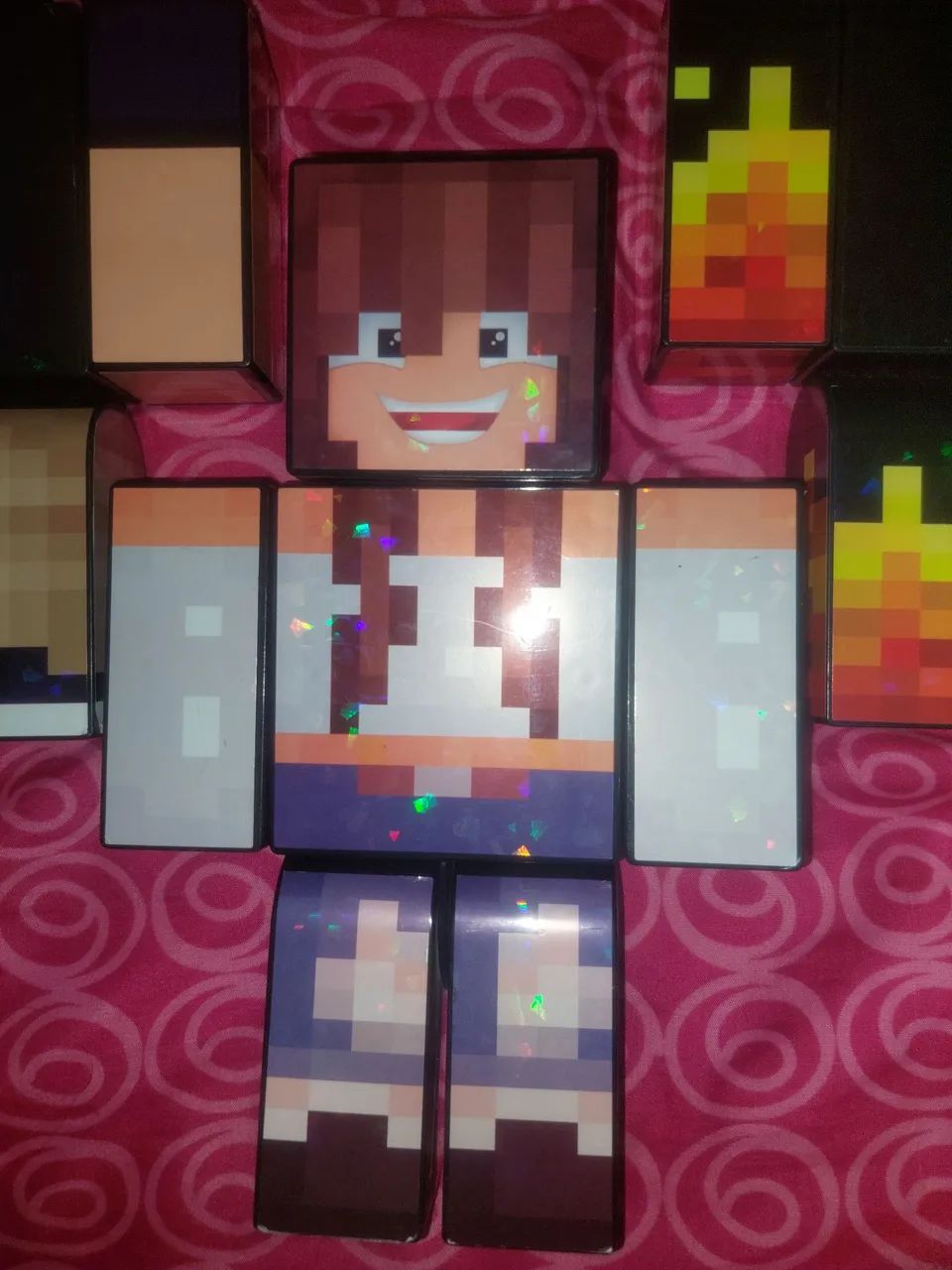 Kit bonecos Minecraft youtube Marcelo Duda Kadris - Foto 2