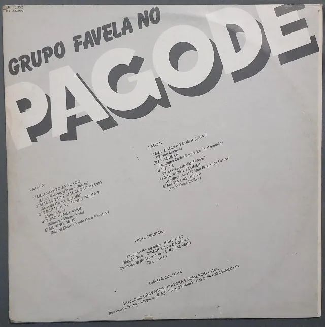 Disco de Vinil LP Grupo Favela no Pagode - Foto 2