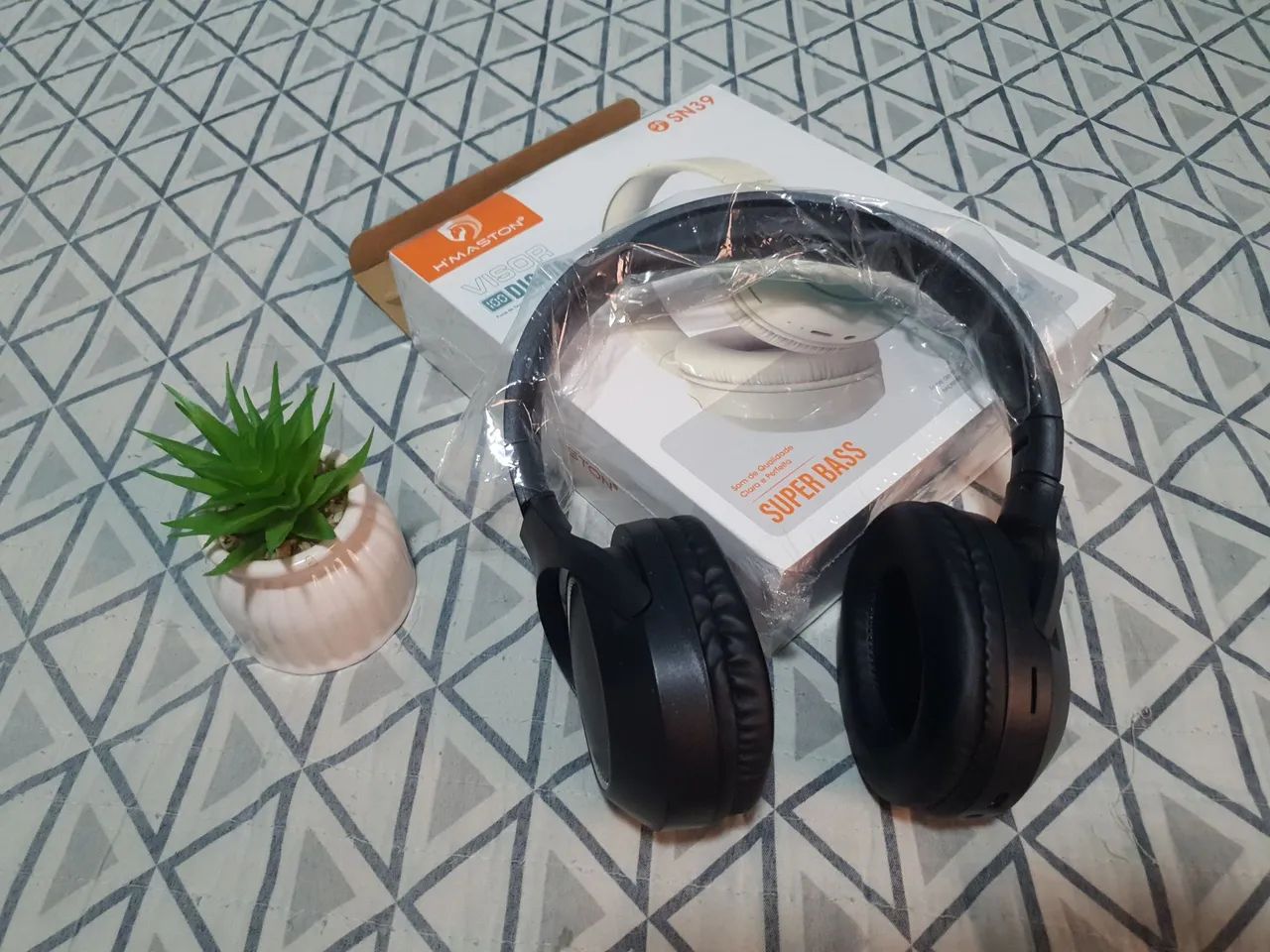 Fone de ouvido hmaston sn39 até 12h duração, função equalizador - Foto 4