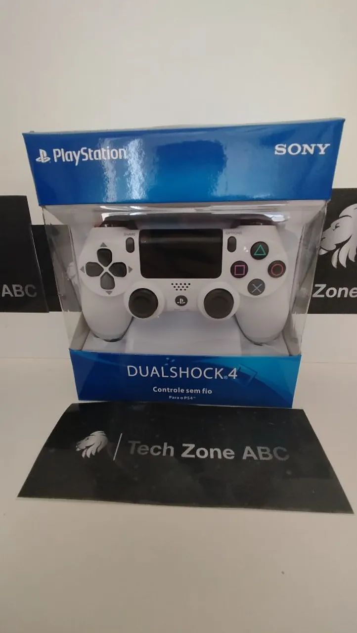 Controle DualShock 4 PS4 Branco - Novo - Foto 4