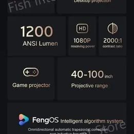 Fengmi Projetor Laser 1200ANSI Lumens 1920*1080P Full HD 100 polegadas - Foto 3