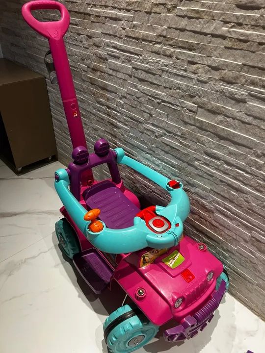 Carrinho de Passeio para Bebê - Rosa e Azul