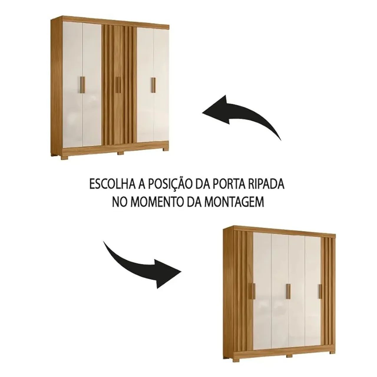 Guarda-Roupa Moderno  ripado  - Foto 4