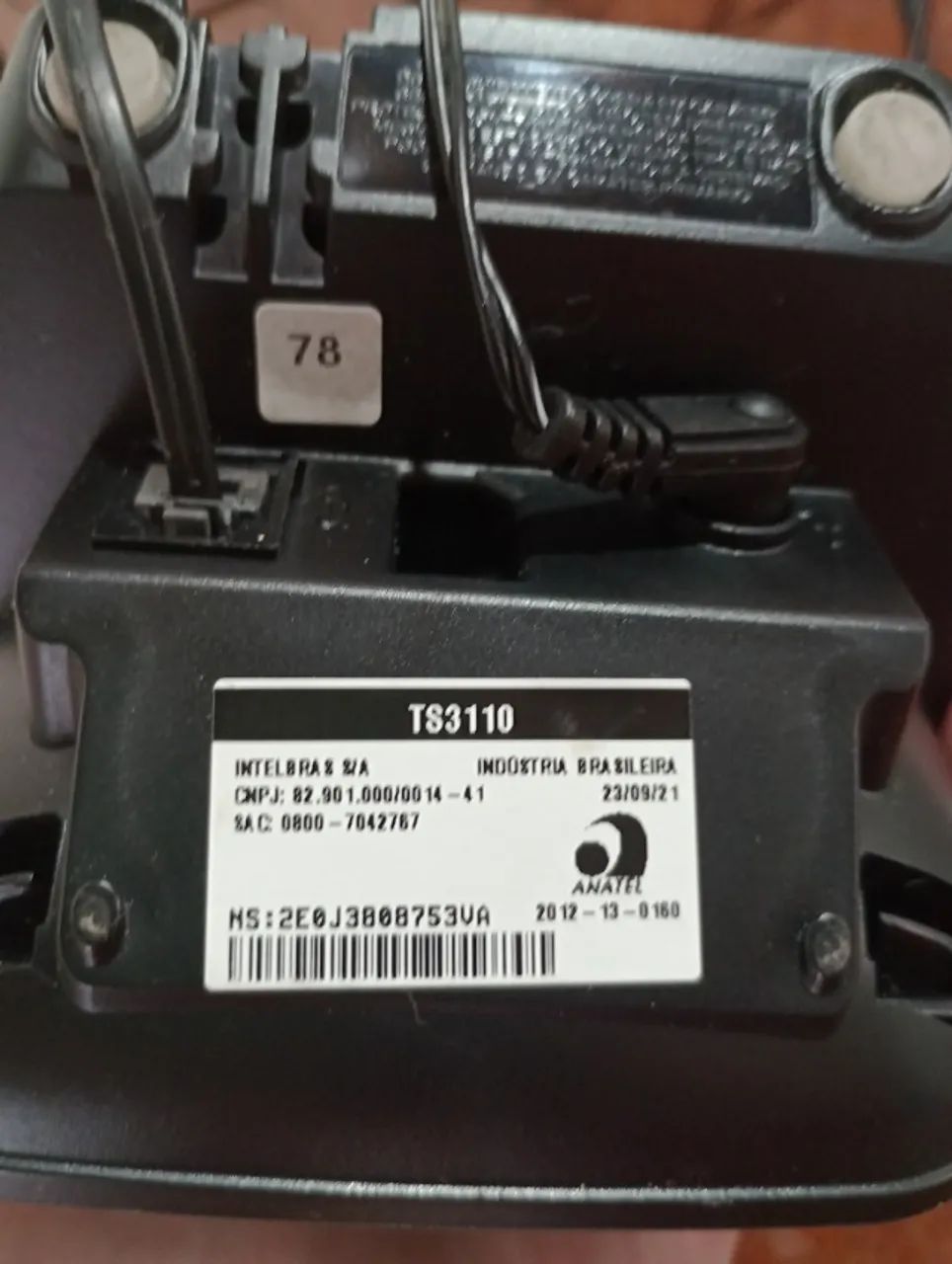 Telefone Intelbras seminovos kit com 2 sem fio ts40 e ts3110 identificar de chamada - Foto 3